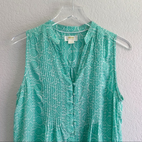 ANTHROPOLOGIE Maeve Green Sleeveless Tank - Picture 4 of 11